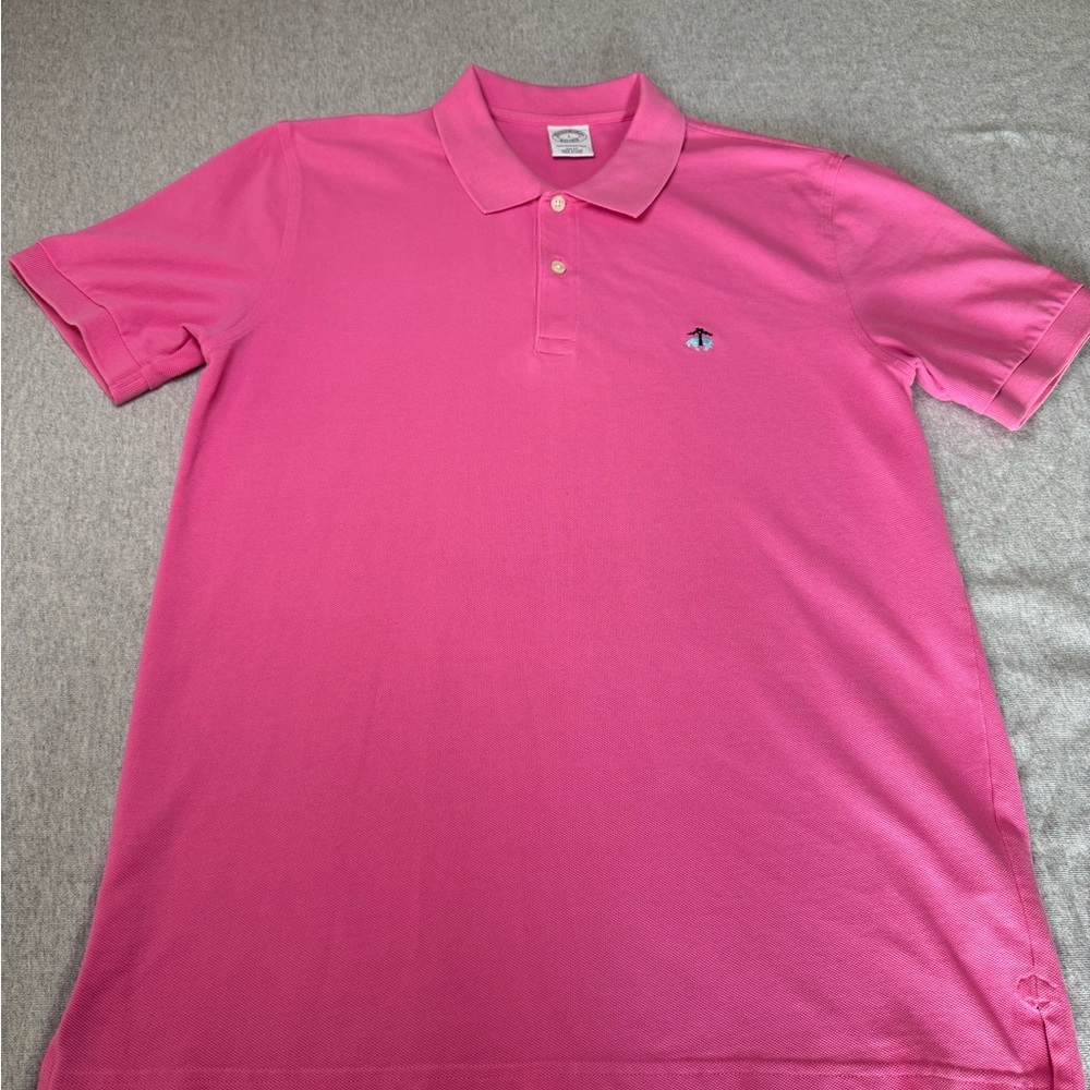 Brooks Brothers Pink Polo Shirt Classic Style